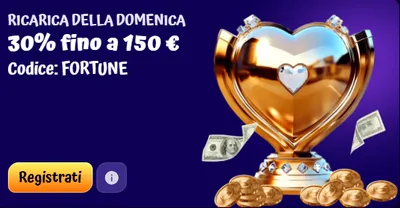 Ricarica della domenica 30 fino a 150 euro codice fortune (1)
