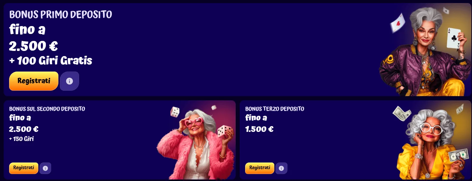 SpinGranny Casino Promozioni 1